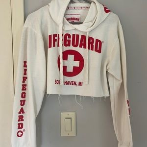 Cropped lifeguard sweatshirt